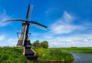 Fototapete Mühlen Holländische Windmühle. Niederlande