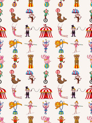seamless circus pattern