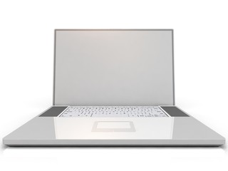 Laptop isolated on white background