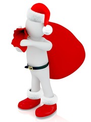 3D Santa Claus puppet