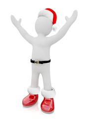 3D Santa Claus puppet