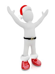 3D Santa Claus puppet