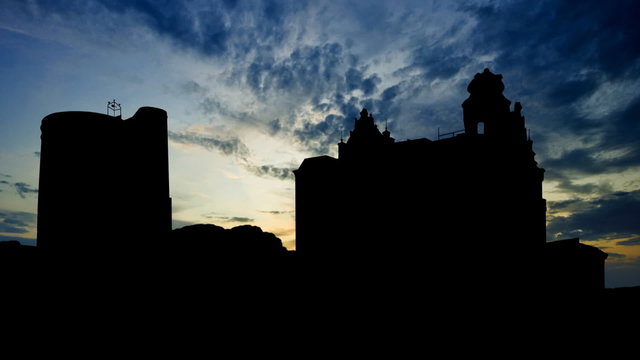 Azerbaijan Maiden Tower late afternoon