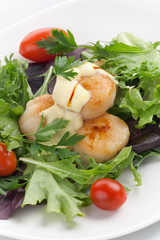 Scallop Salad With Saffron Dressing