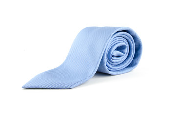 Blue Neck Tile on White Background