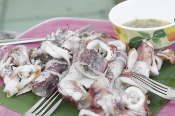 Grilled cuttlefish