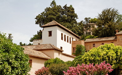 Maison dans le jardin de l'alhambra