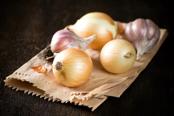 Onion and garlic