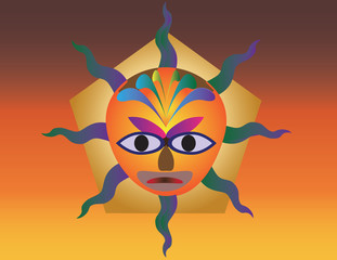 African Mask Vector