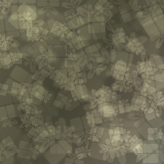 Shiny gift box bokeh light background