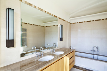 beautiful apartment, interior, bathroom