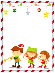 Fototapeta premium kids playing instruments