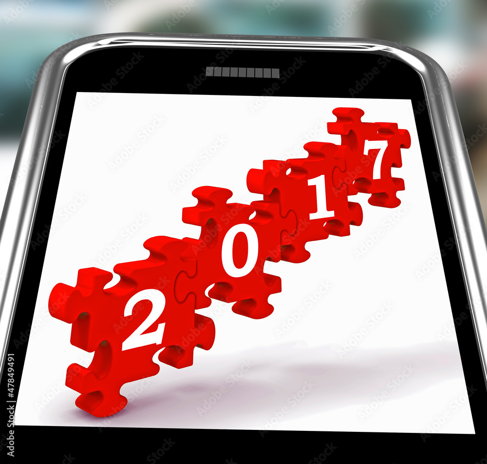 Poster 2017 on smartphone showing forecasting