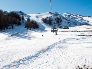 Fototapeta na wymiar Teren narciarski w Alpach