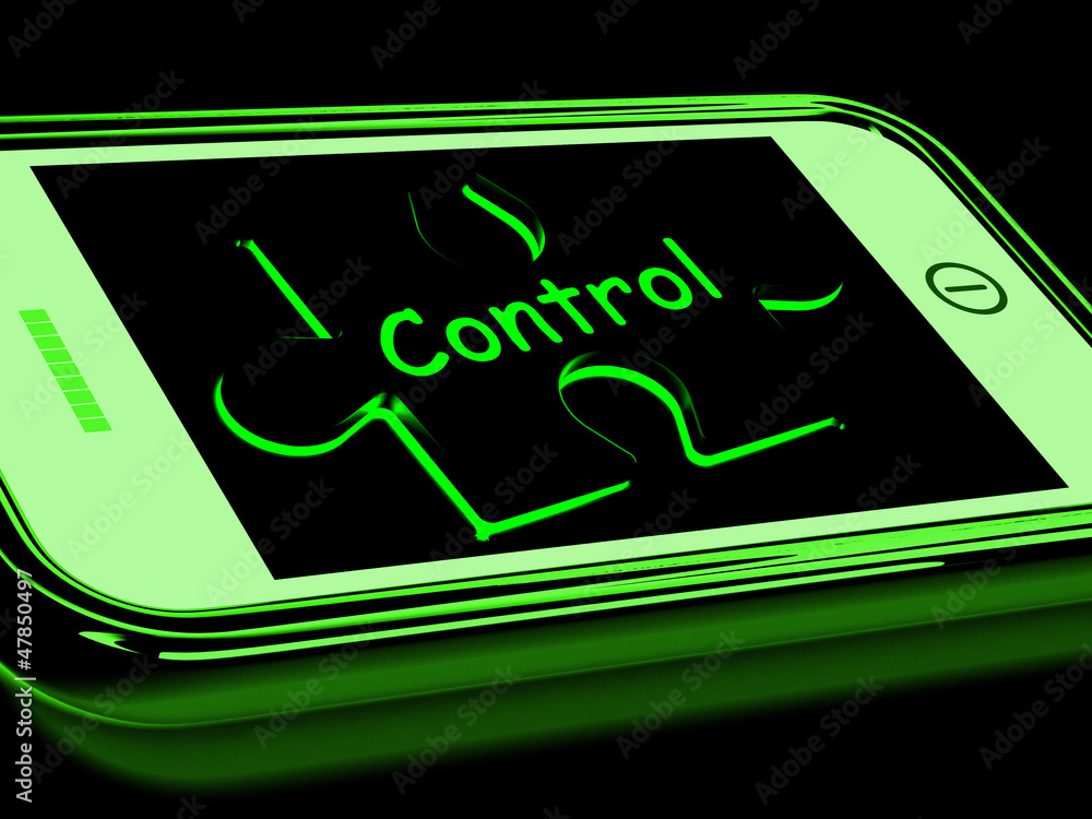 Poster control on smartphone shows remote controlling