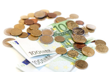 argent monnaies et billets d'euro