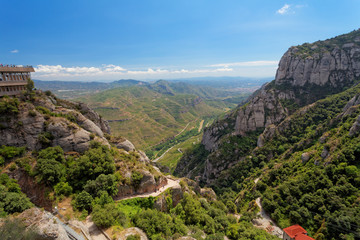 Fototapeta na wymiar Krajobraz na Montserrat, Katalonia, Hiszpania.