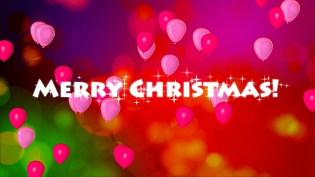 Merry Christmas & Happy New Year Luftballons