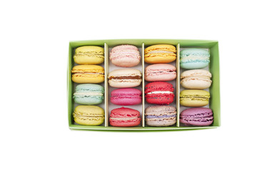 macaroon in paper box