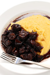 beef stew with polenta