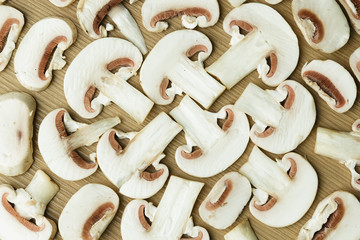 champiñones laminados