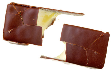 Broken chocolate