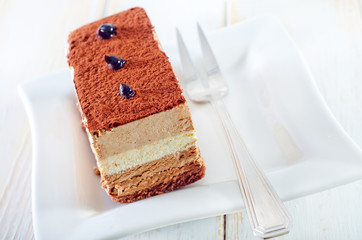 cake with chocolate