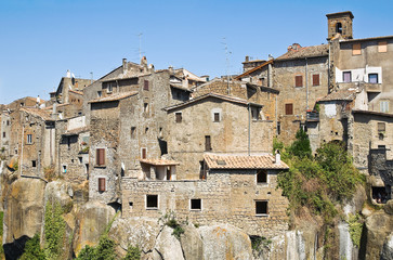 Panoramic view of Vitorchiano. Lazio. Italy.