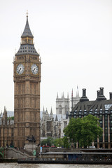 Fototapeta na wymiar Big Ben i Westminster Abbey, London, UK