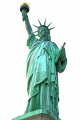 Fototapeta premium NY Statue of Liberty isolated on white