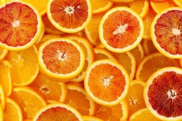 Printed roller blinds Slices of fruit Orangen
