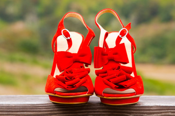 Red Wedding Shoes