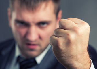 Angry businessman