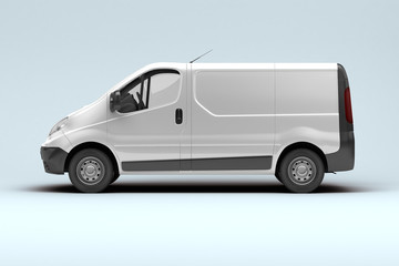 White commercial van © Supertrooper