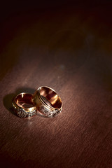 Pair wedding rings