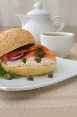 salmon sandwich