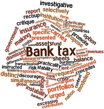 Word cloud for Bank tax