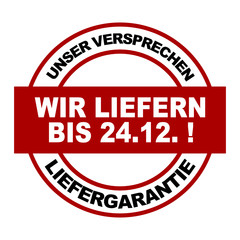 stempel wir liefern bis 24.12. !