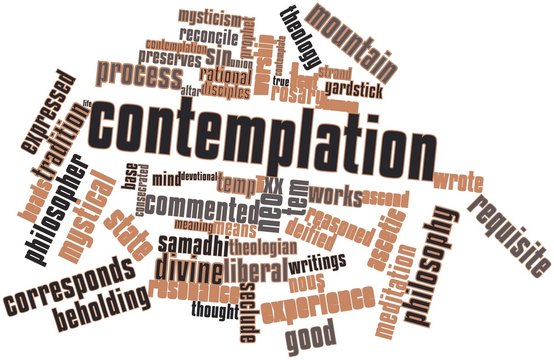 Word cloud for Contemplation