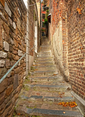 Narrow street in the old town