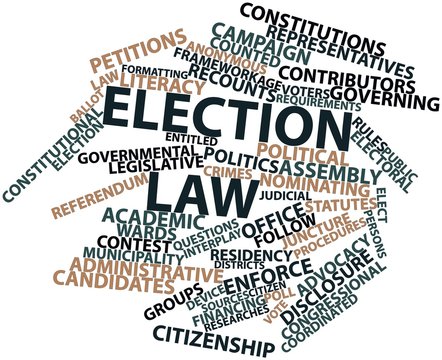 Word cloud for Election law