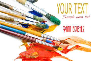 Paints and brushes