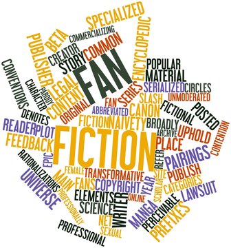Word cloud for Fan fiction