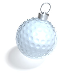 Weihnachtskugel Golfball