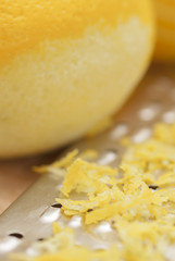 Lemons and Zest With Grater.
