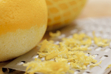 Lemons and Zest With Grater.