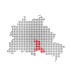Fototapeta na wymiar Neukölln - Seria: Pixel map dzielnic Berlina