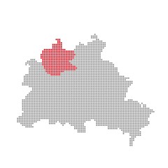 Fototapeta na wymiar Reinickendorf - Seria: Pixel części ulic Berlina