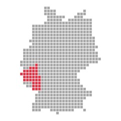 Rheinland-Pfalz - Serie: Pixelkarte Bundesl&auml;nder