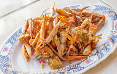 Fried crab